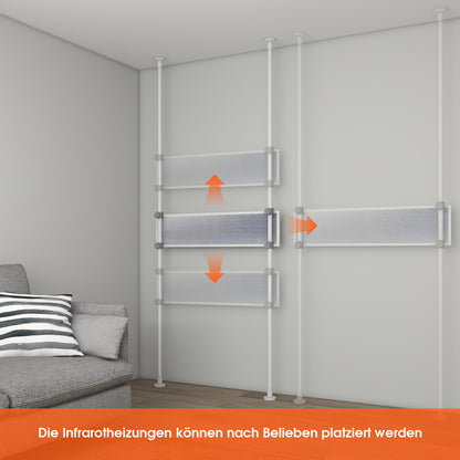 Anti-Schimmel Infrarot Wandheizung mit Standfuß