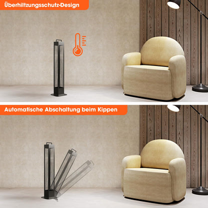 Infrarot Standheizstrahler 1400W – Mobiler Terrassenheizer – IP24