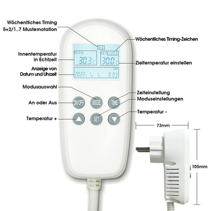 Infrarotheizung mit stecker thermostat für wandheizung